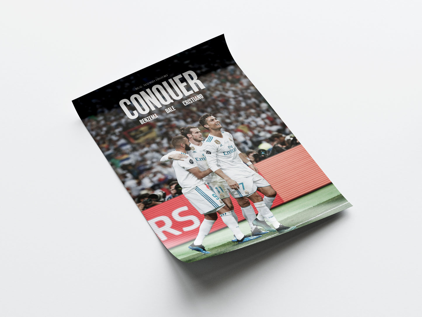 Benzema, Bale, Cristiano 'Conquer' Poster