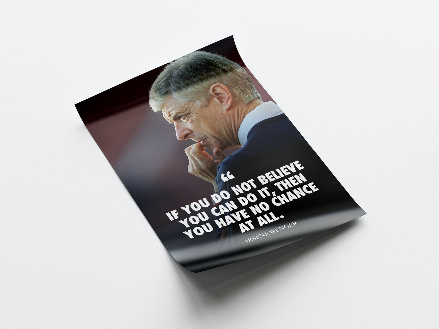 Arsène Wenger Quote Poster