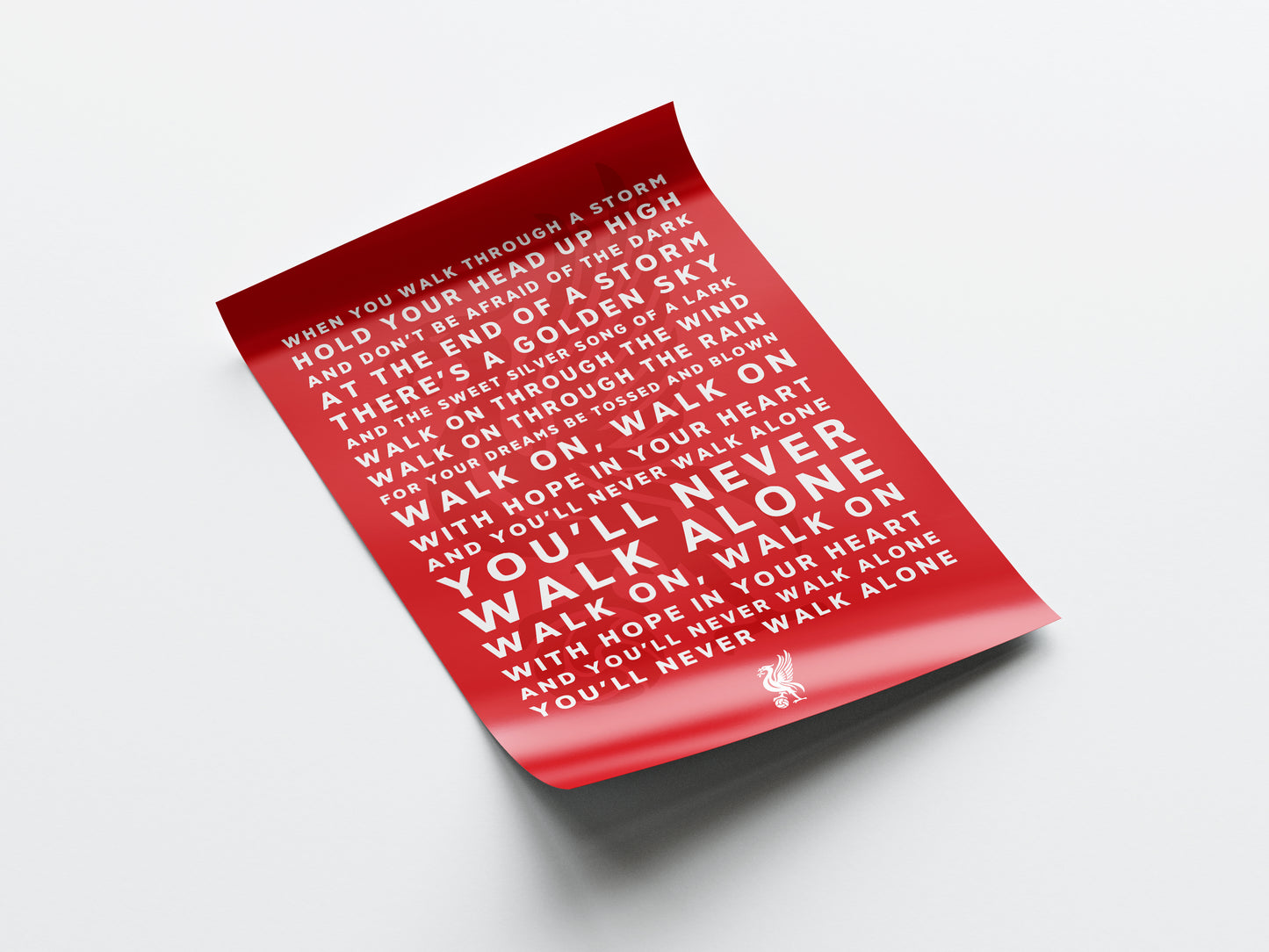 Liverpool Chant 'YNWA' Poster