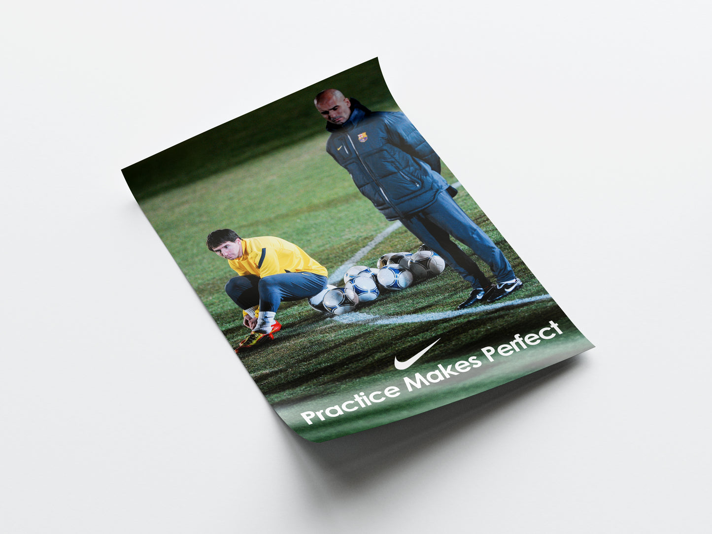 Messi & Guardiola 'Practice Makes Perfect' Poster