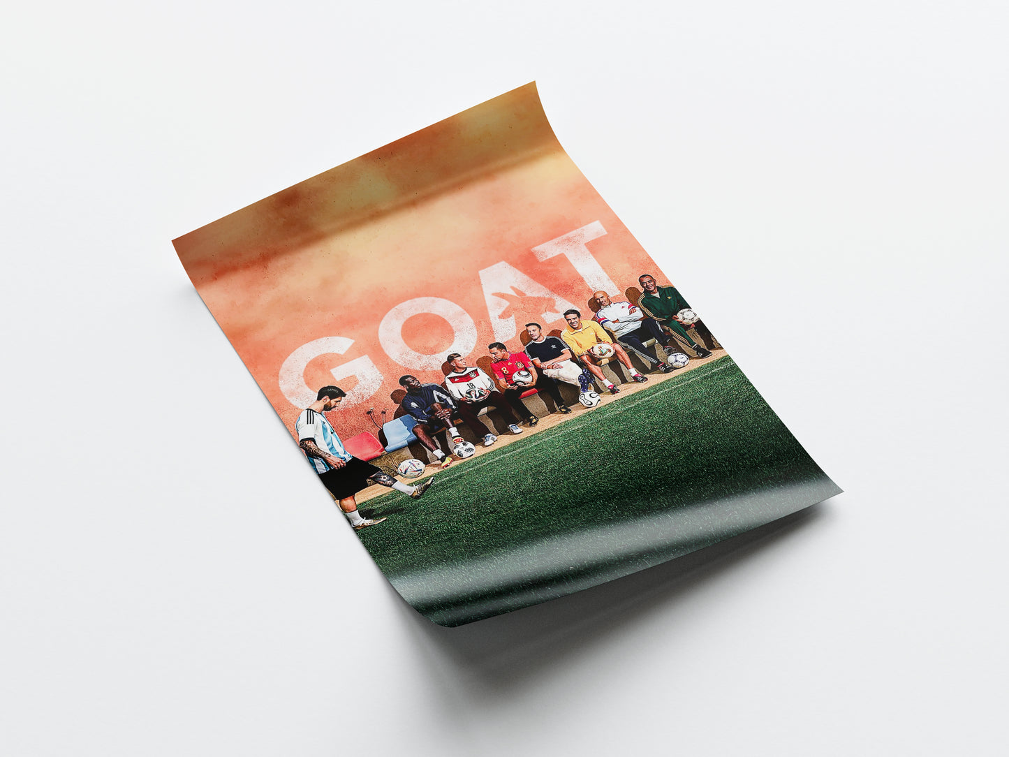 Lionel Messi 'GOAT' Poster