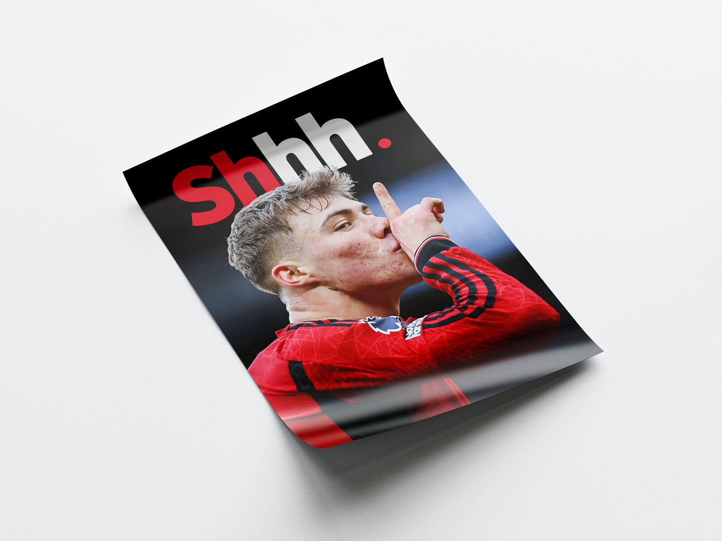 Rasmus Hojlund 'Shhh.' Poster