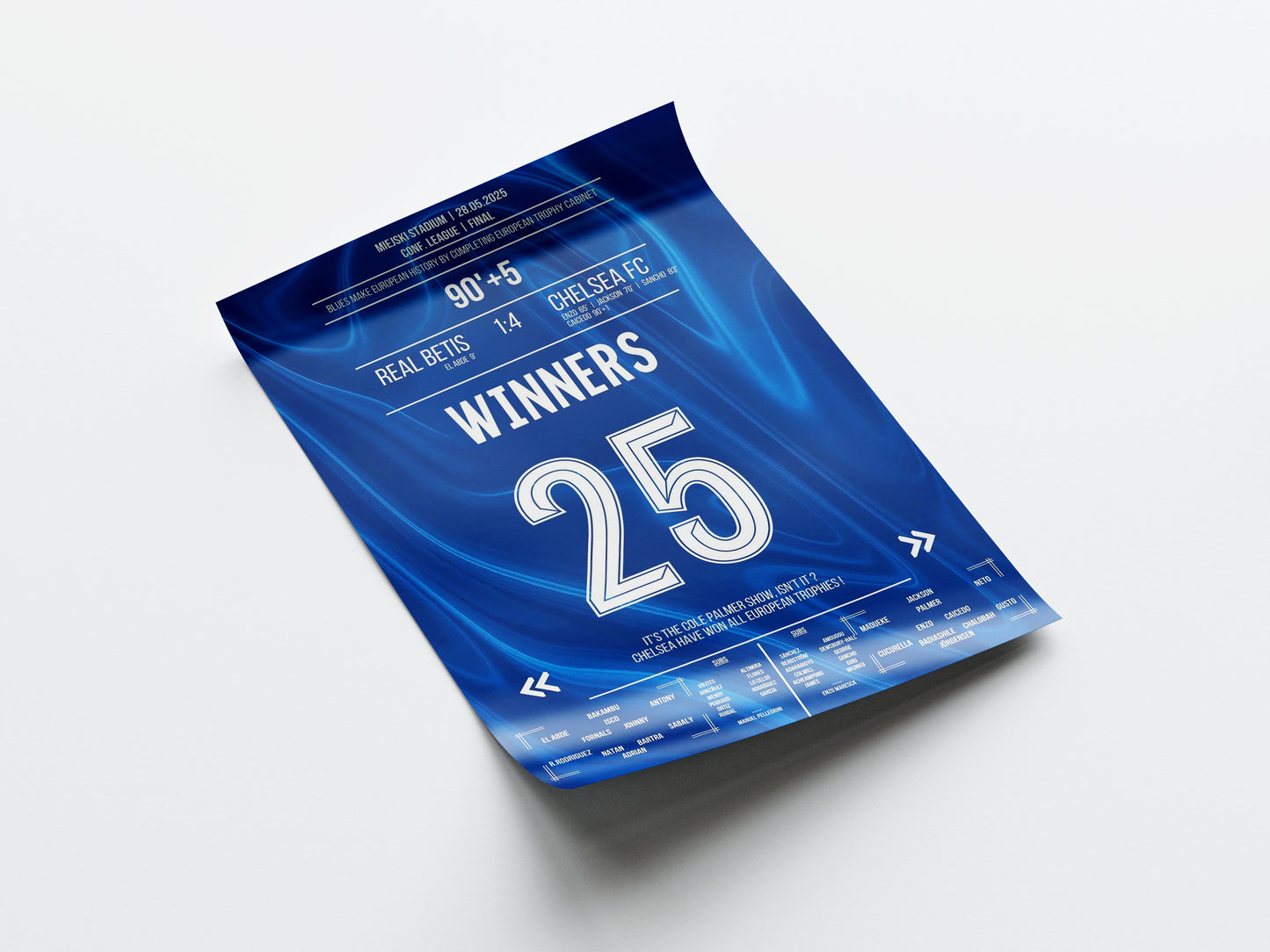 Chelsea 'Conference League Final Jersey' Poster