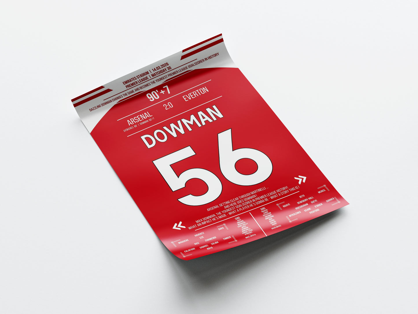 Max Dowman 'EPL Jersey' Poster