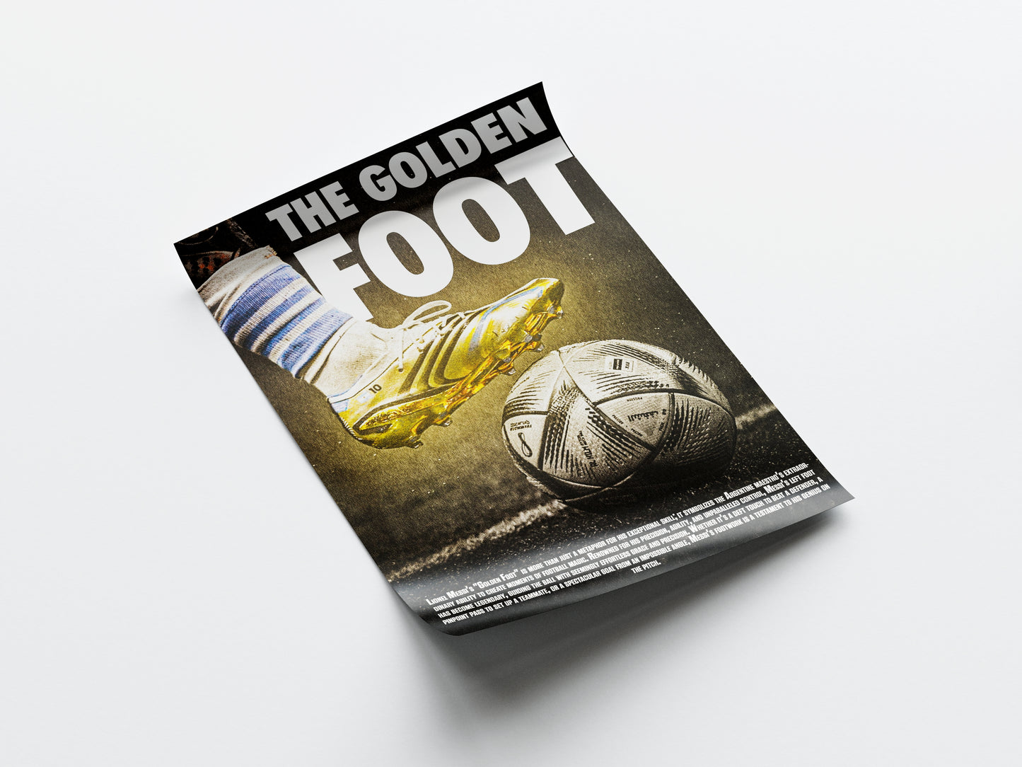 Lionel Messi 'Golden Foot' Poster