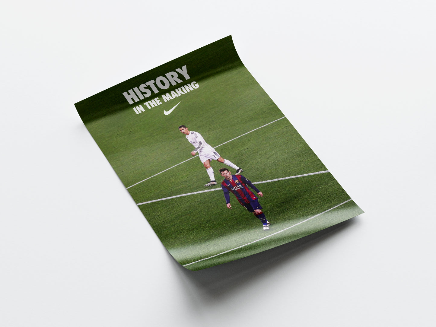 Messi & Ronaldo 'History In The Making' Poster