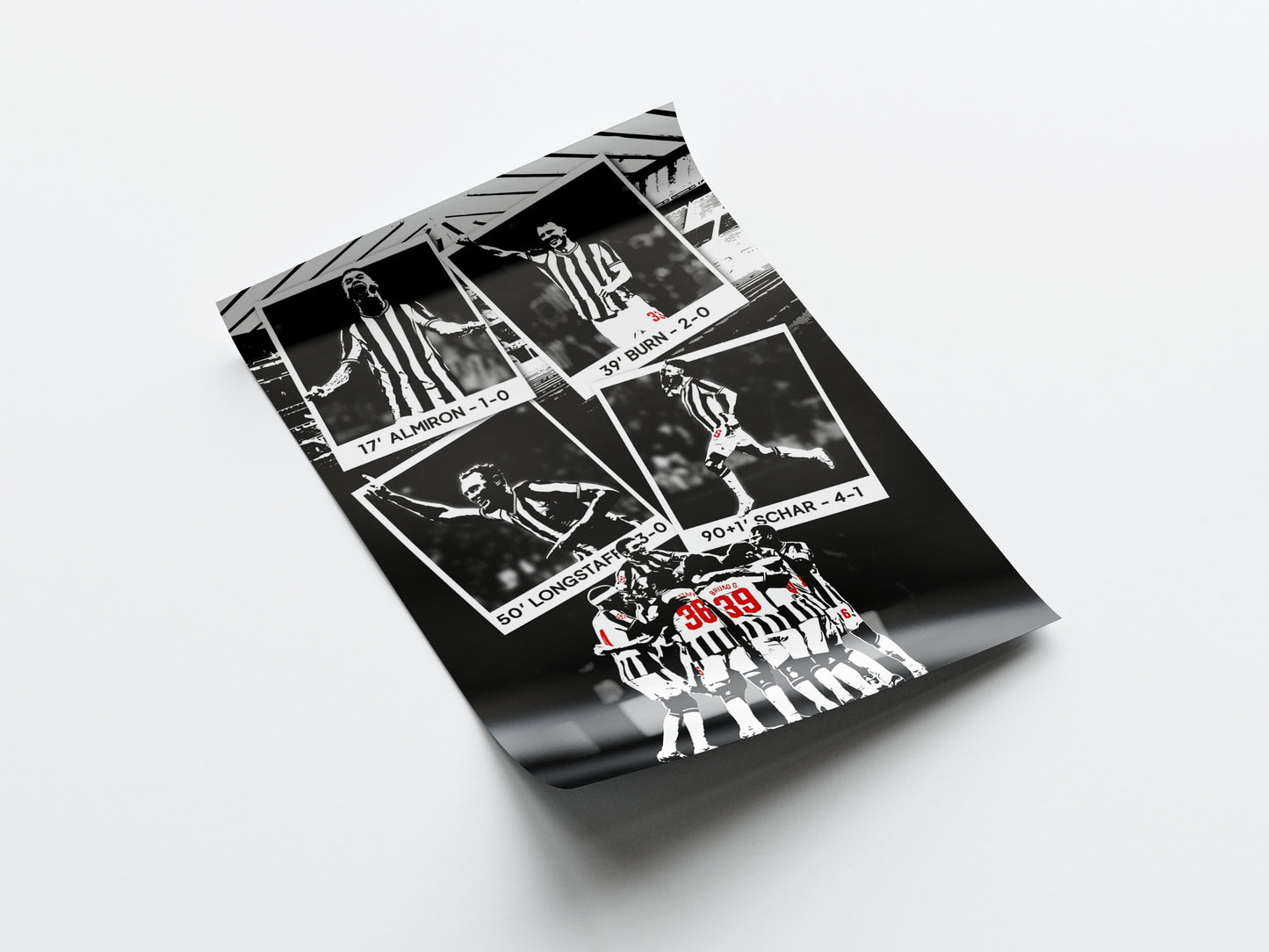 Newcastle United vs PSG Poster