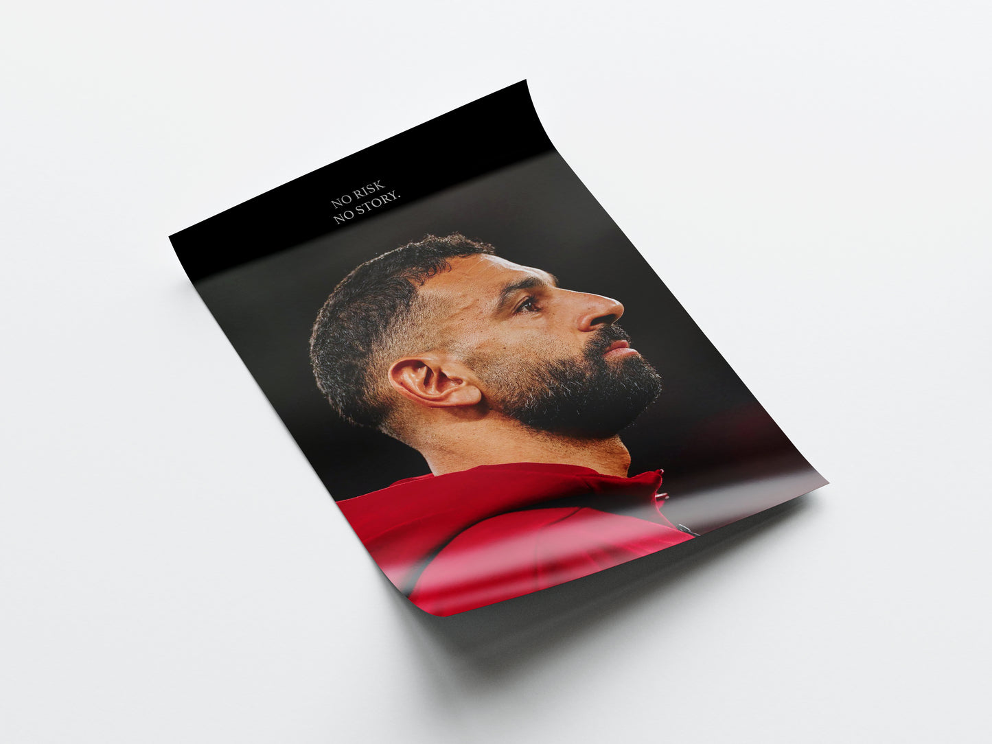 Mo Salah 'No Risk, No Story.' Poster