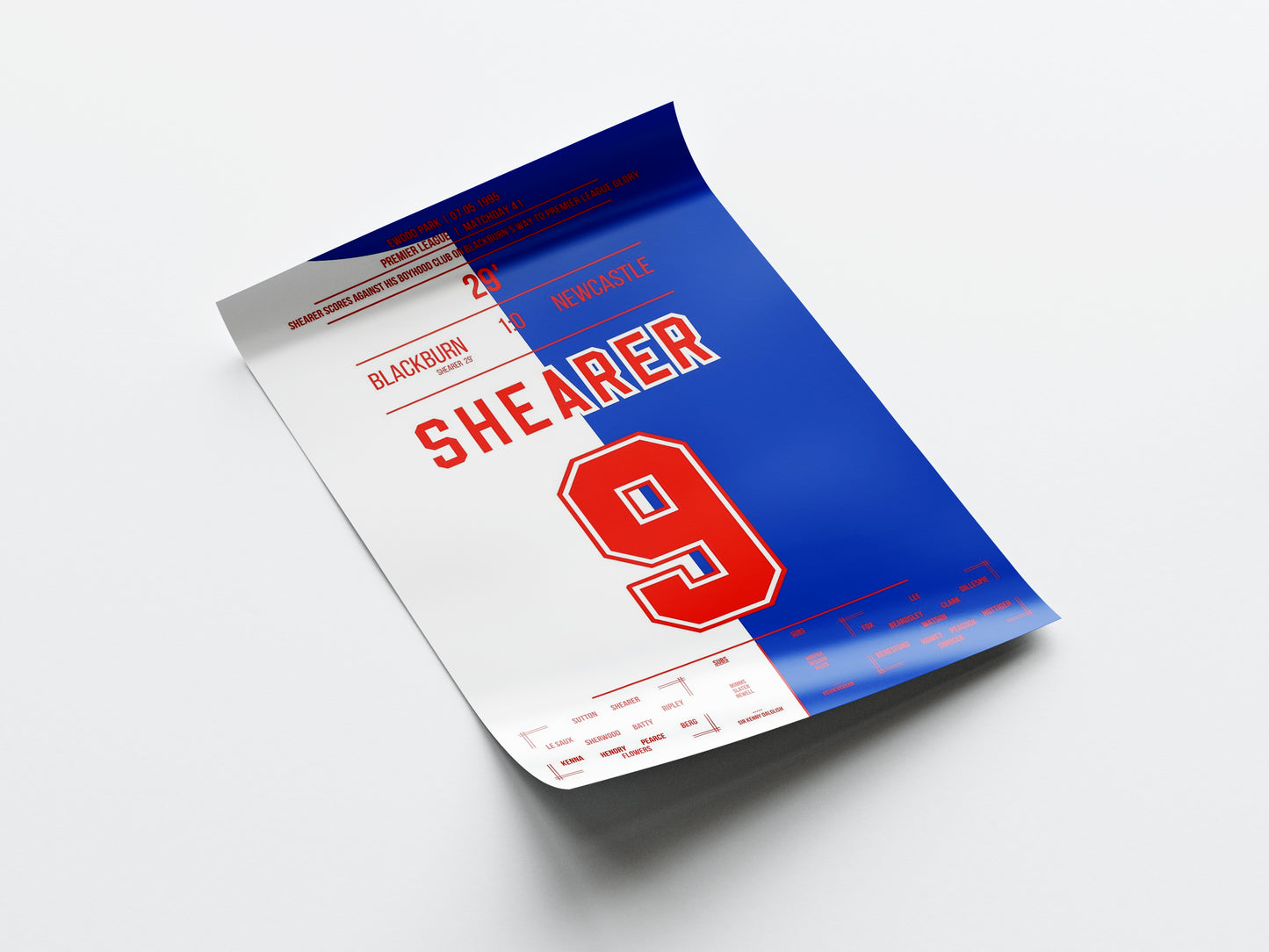 Alan Shearer 'EPL Jersey' Poster