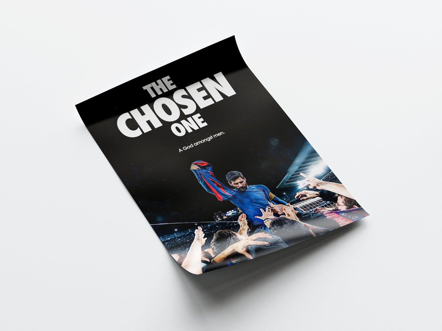 Lionel Messi 'God Amongst Men' Poster