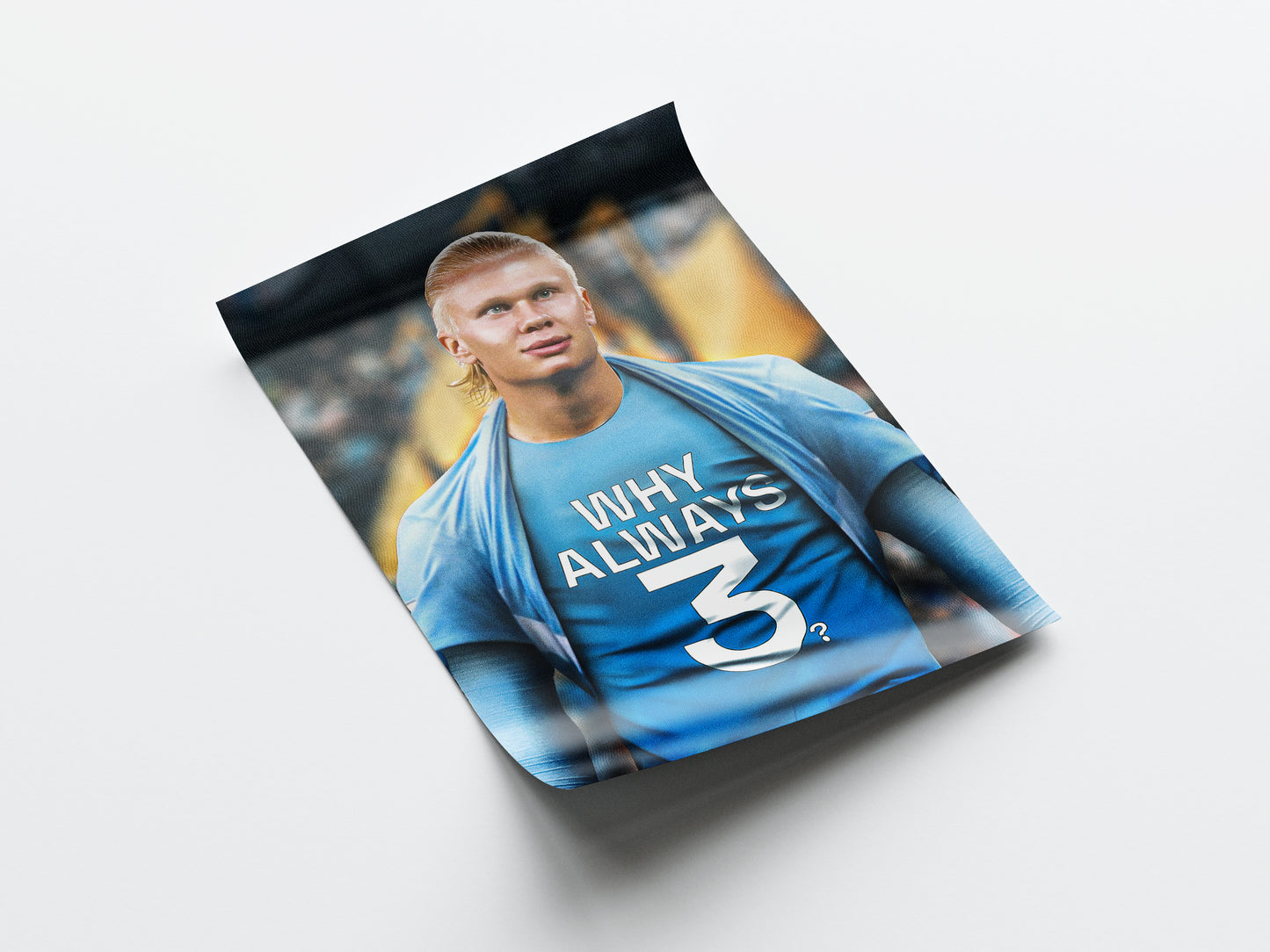 Erling Haaland 'Why Always 3?' Poster