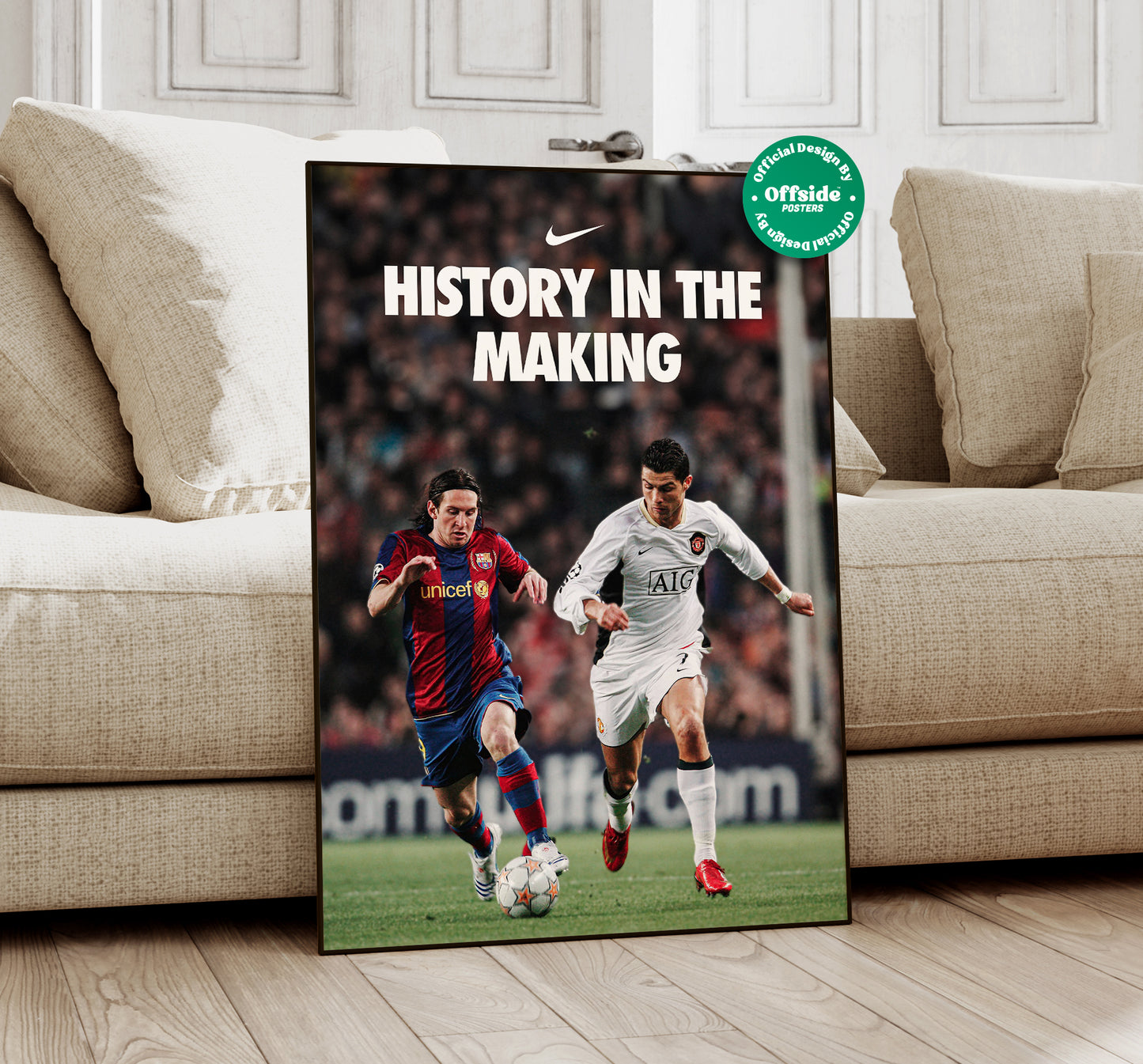 Messi & Ronaldo 'History In The Making' Poster