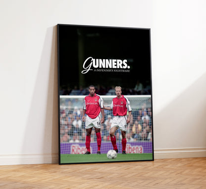 Thierry Henry & Dennis Bergkamp 'Gunners' Poster