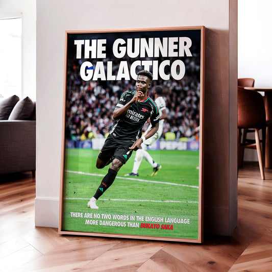 Bukayo Saka 'Gunner Galactico' Poster