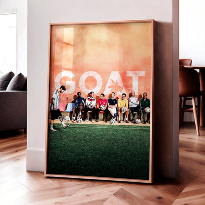 Lionel Messi 'GOAT' Poster