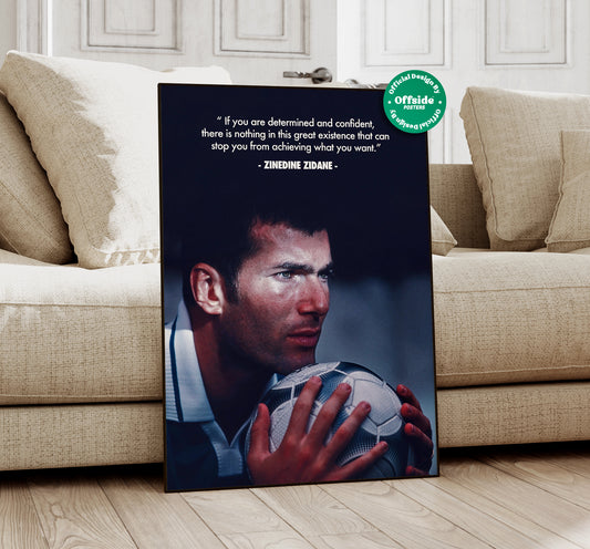 Zinedine Zidane 'Determination' Poster