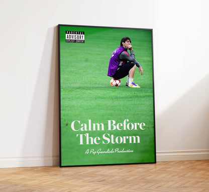 Lionel Messi 'Calm Before The Storm' Poster