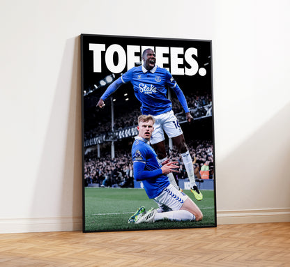 Everton 'Toffees' Poster