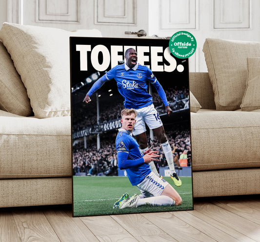 Everton 'Toffees' Poster