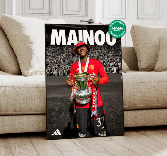 Kobbie Mainoo FA Cup Poster