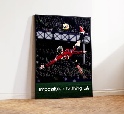 Alejandro Garnacho Bicycle Kick Poster