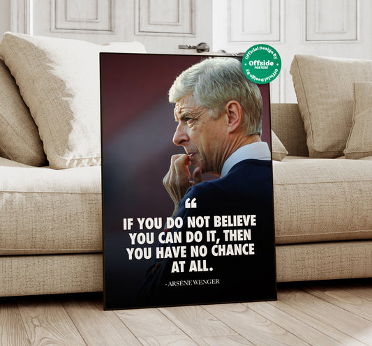 Arsène Wenger Quote Poster