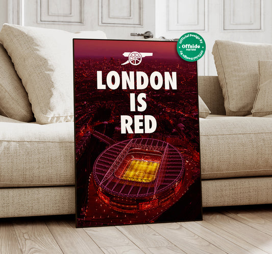 Arsenal 'London Is Red' Poster