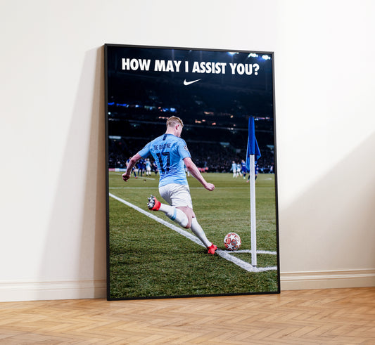 Kevin De Bruyne 'How May I Assist You' Poster