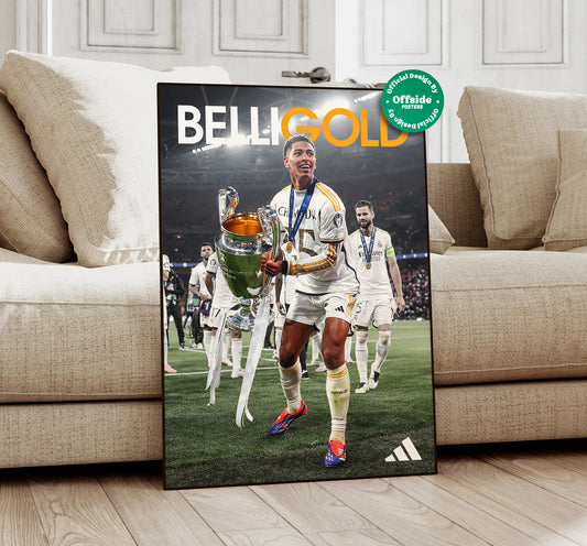 Jude Bellingham 'BelliGold' Poster