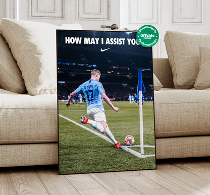 Kevin De Bruyne 'How May I Assist You' Poster