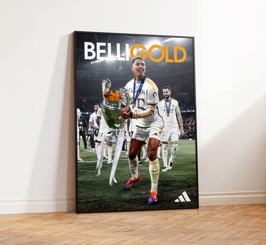 Jude Bellingham 'BelliGold' Poster