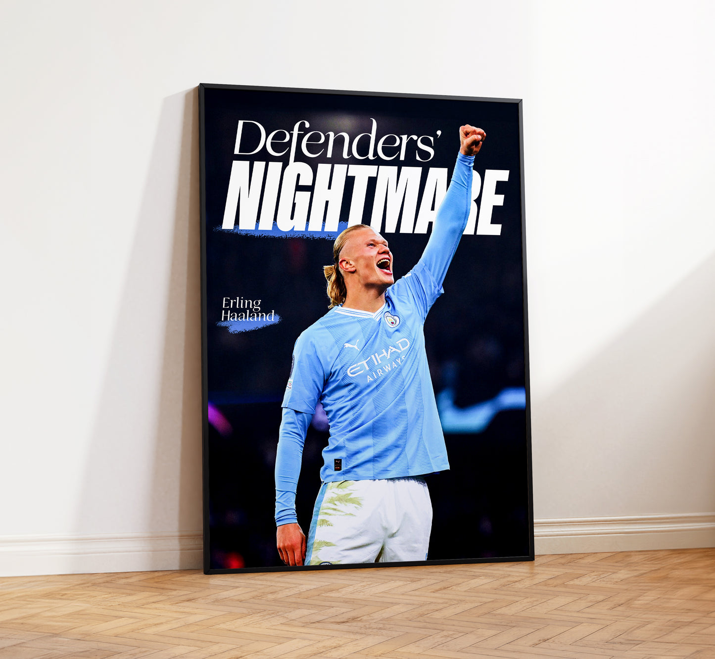 Erling Haaland 'Defenders' Nightmare' Poster