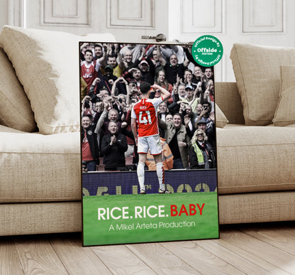 Declan Rice 'Rice.Rice.Baby' Poster