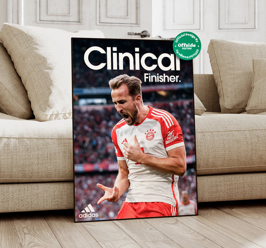 Harry Kane 'Clinical Finisher' Poster