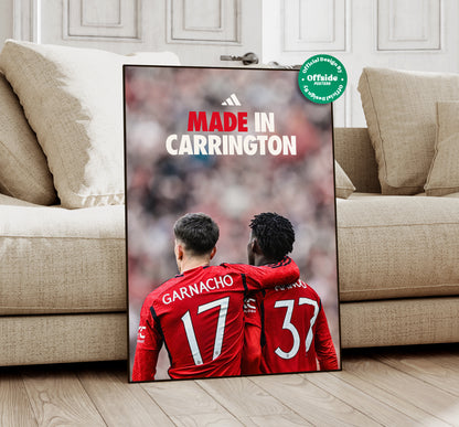 Manchester United 'Made In Carrington' Poster