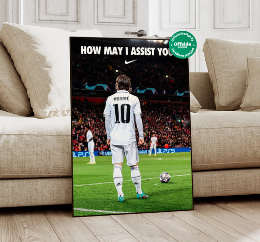 Luka Modric 'How May I Assist You?' Poster