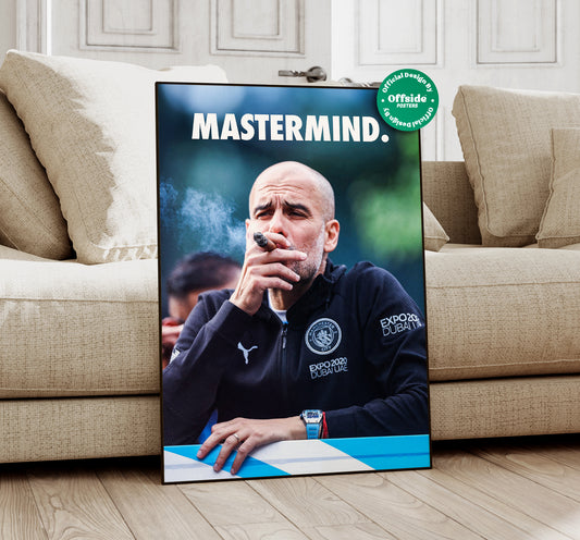 Pep Guardiola 'Mastermind' Poster