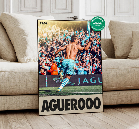 Manchester City 'Aguerooo' Poster