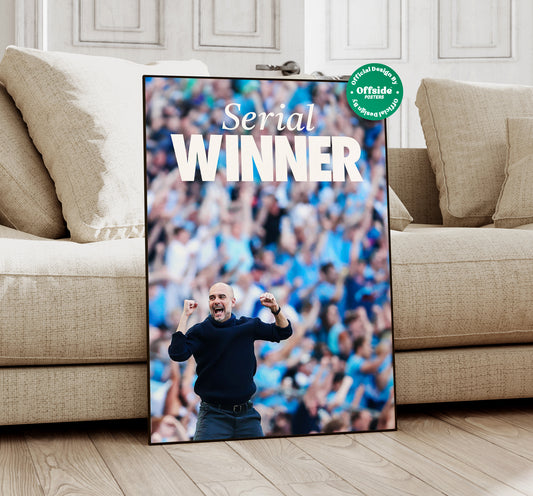 Pep Guardiola 'Serial Winner' Poster