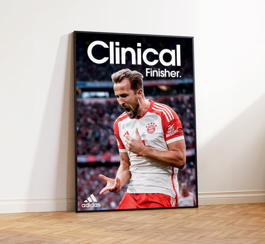 Harry Kane 'Clinical Finisher' Poster