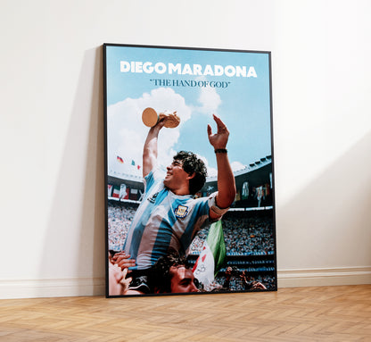 Diego Maradona 'Hand of God' Poster