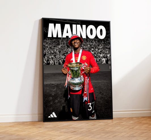 Kobbie Mainoo FA Cup Poster