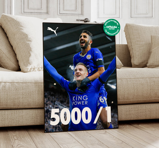 Leicester City '5000/1'  Poster