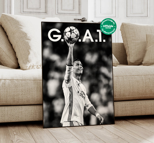 Cristiano Ronaldo 'GOAT' Poster