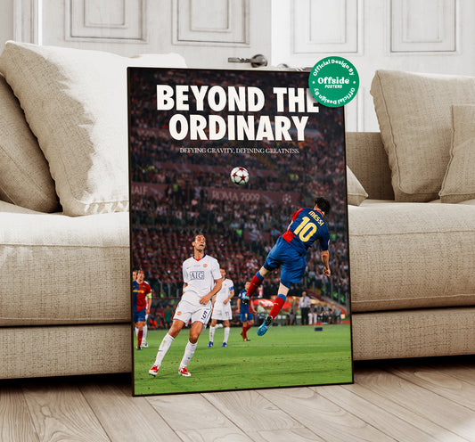 Lionel Messi 'Beyond The Ordinary' Poster