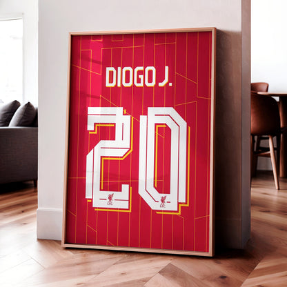Diogo Jota Jersey Poster