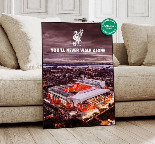 Liverpool 'YNWA Anfield' Poster