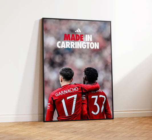 Manchester United 'Made In Carrington' Poster