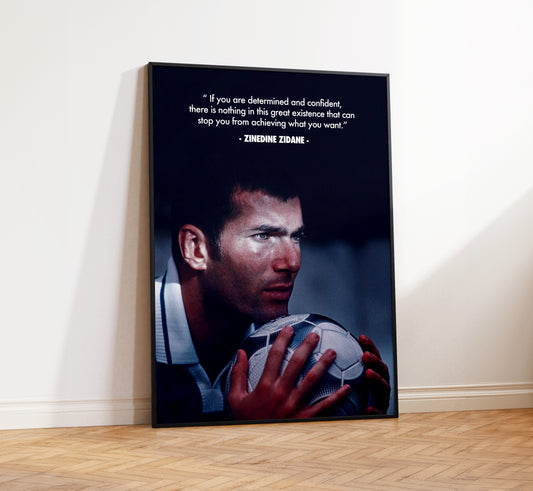 Zinedine Zidane 'Determination' Poster