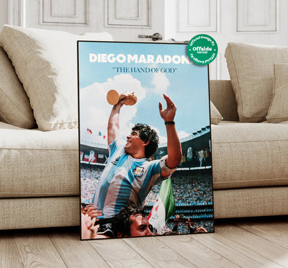 Diego Maradona 'Hand of God' Poster